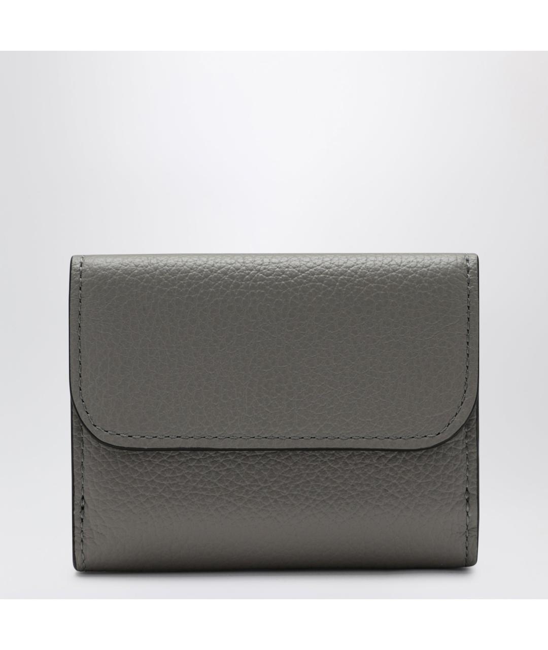 CHLOE Серый кожаный кошелек, фото 2