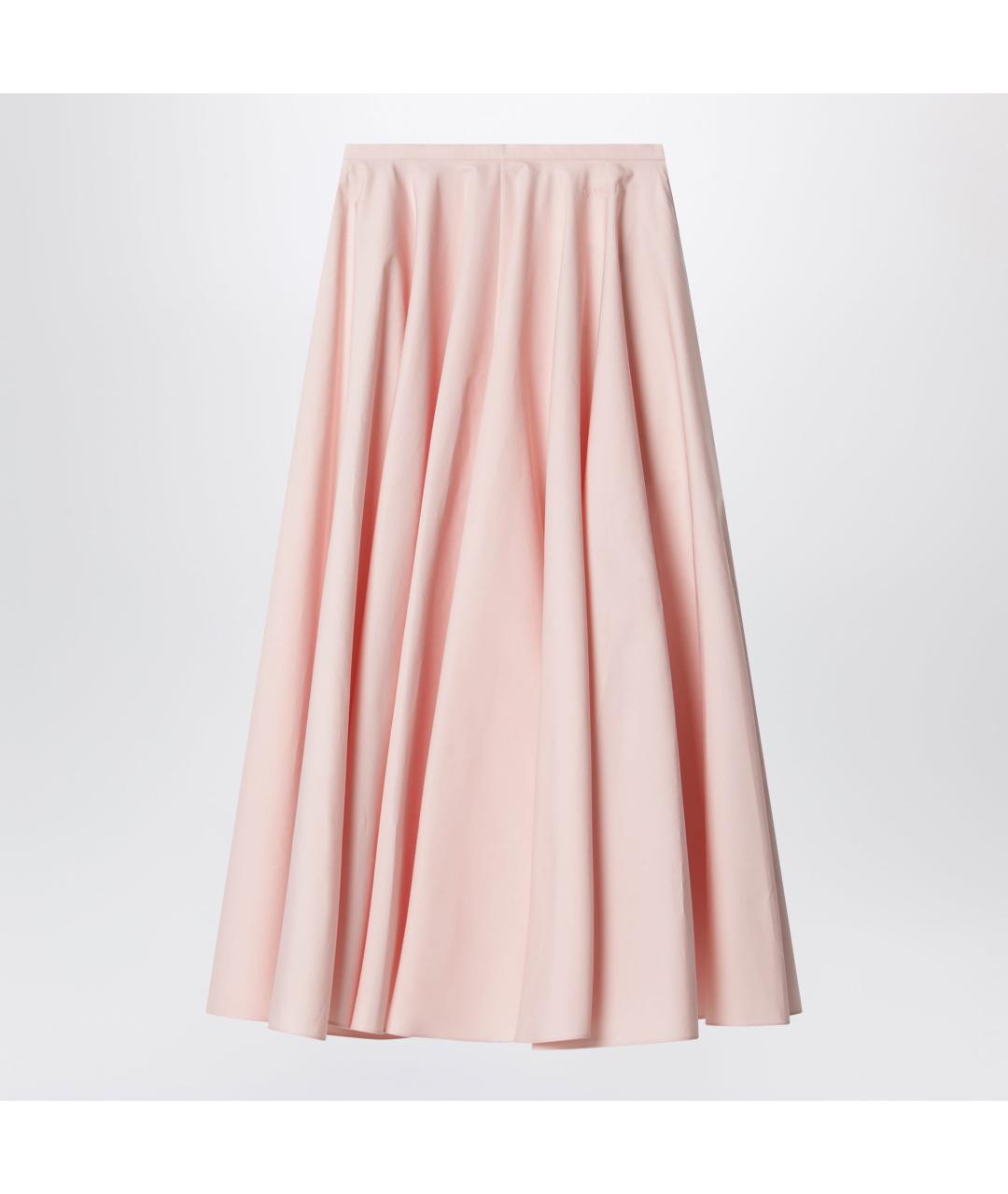 GIVENCHY Розовая хлопковая юбка макси, фото 2