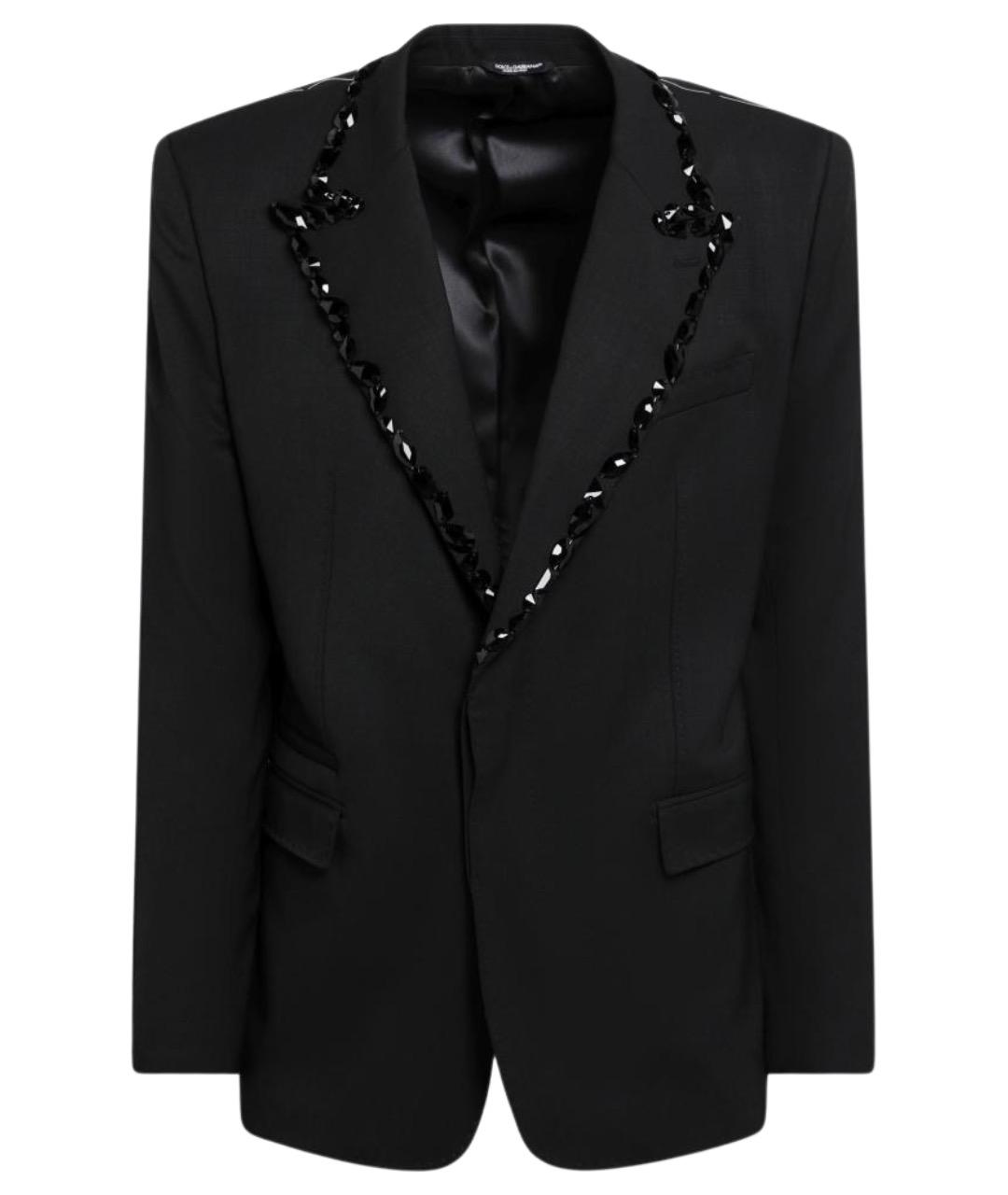 DOLCE&GABBANA Черный шерстяной пиджак, фото 1