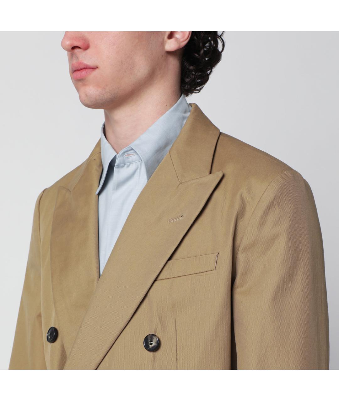 DRIES VAN NOTEN Бежевая хлопковая куртка, фото 2