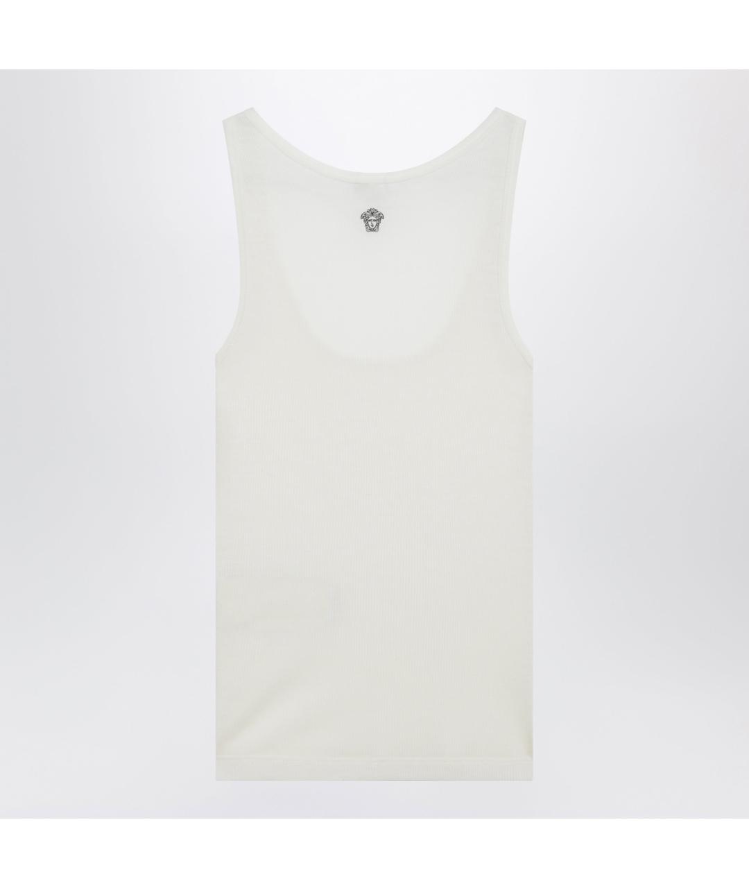 VERSACE Белая шерстяная майка, фото 2