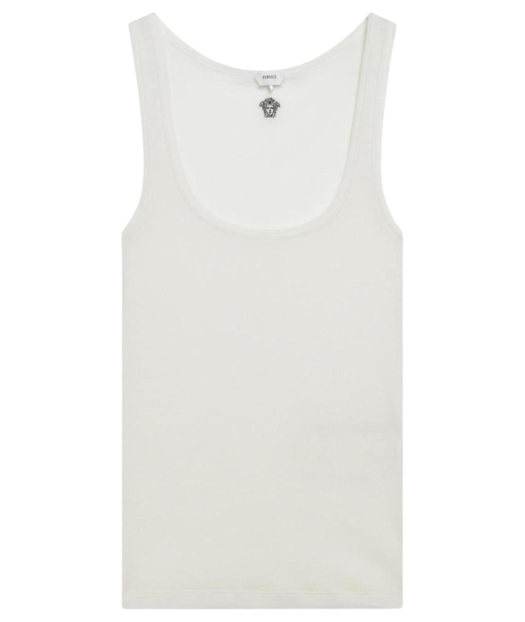 VERSACE Белая шерстяная майка, фото 1