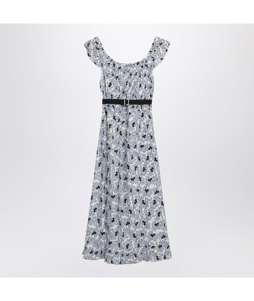 PRADA Голубое повседневное платье, фото 3