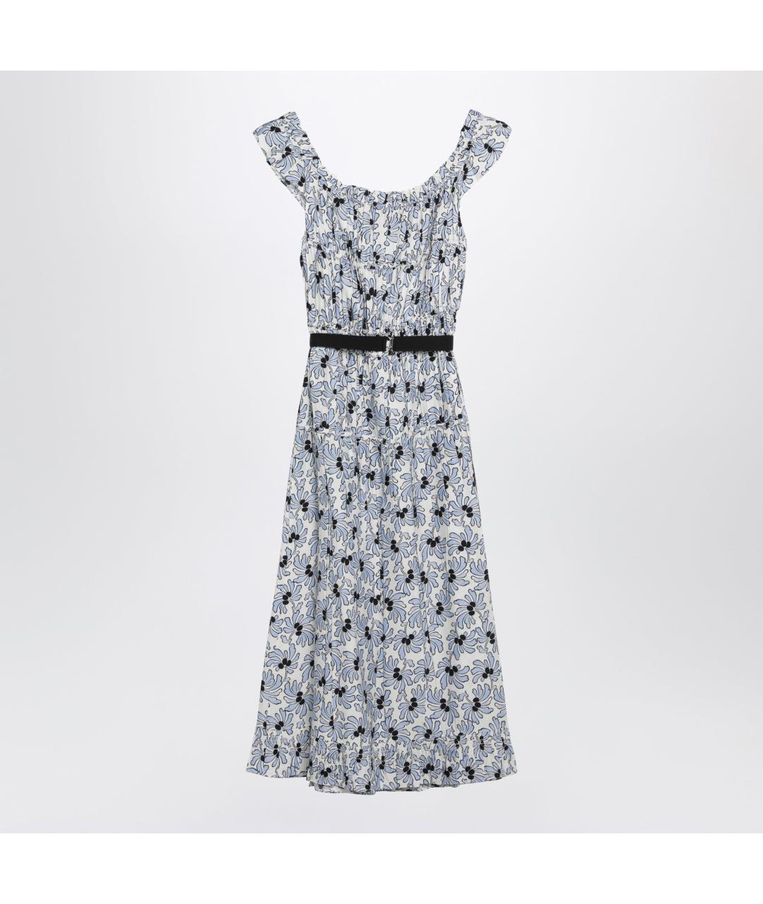 PRADA Голубое повседневное платье, фото 2