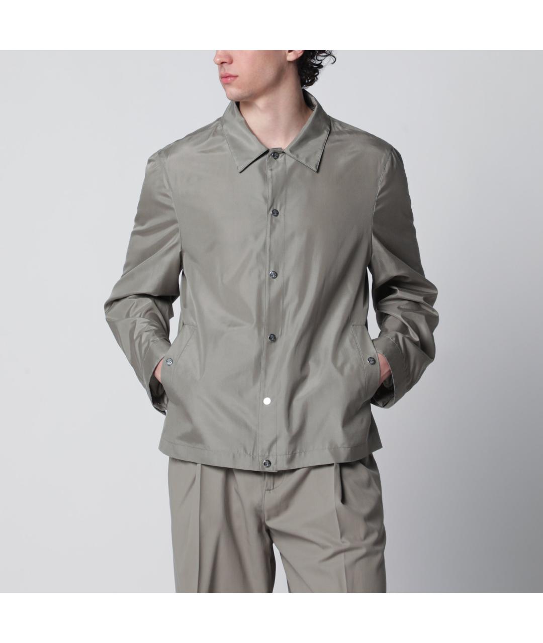 BRUNELLO CUCINELLI Зеленая шелковая куртка, фото 3