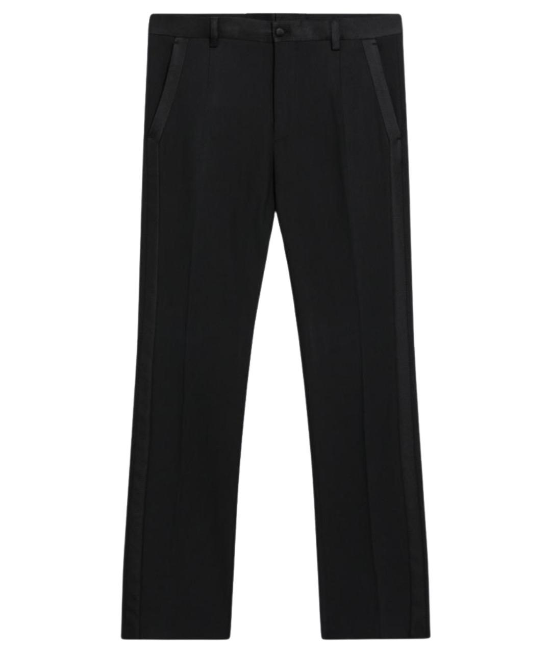 DOLCE&GABBANA Черные хлопковые повседневные брюки, фото 1