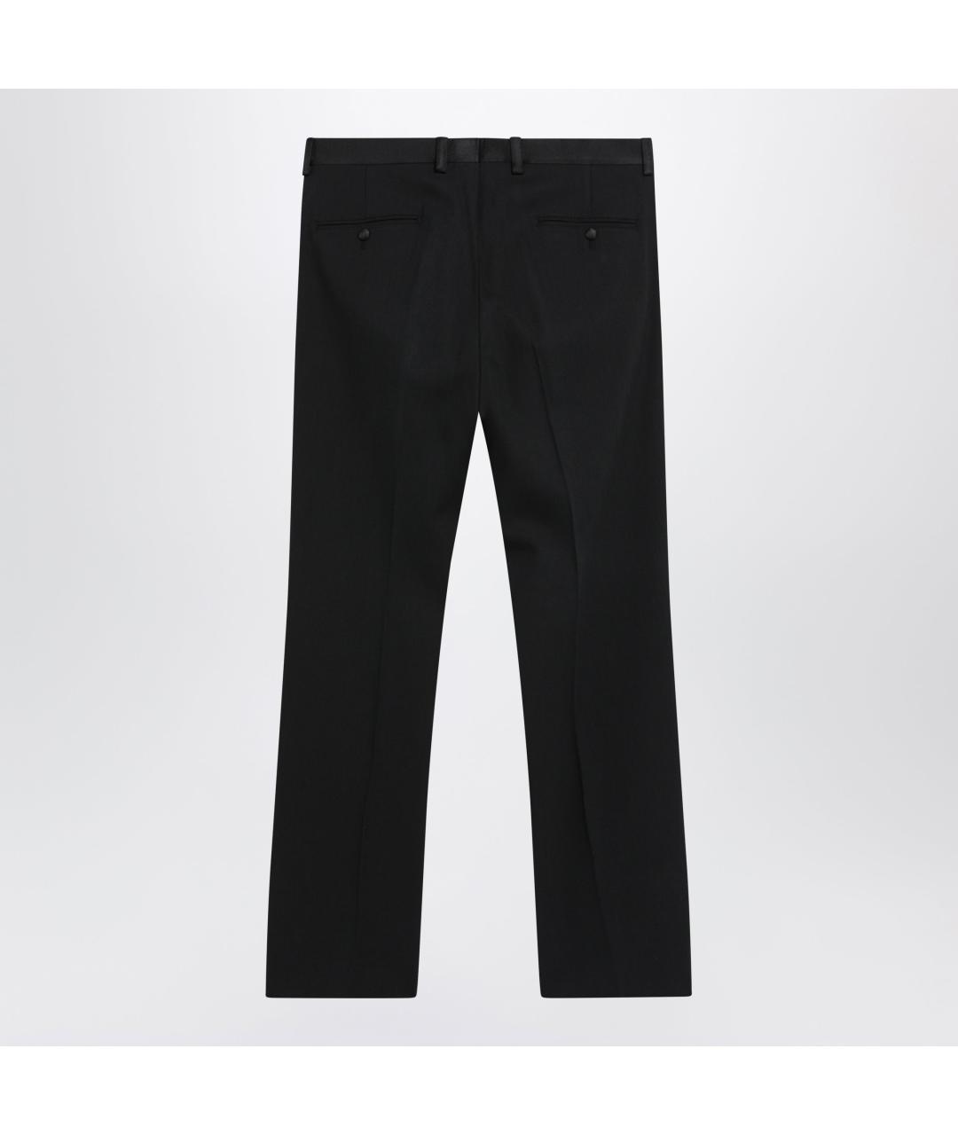 DOLCE&GABBANA Черные хлопковые повседневные брюки, фото 2