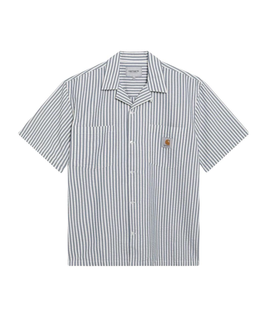 CARHARTT WIP Синяя хлопковая кэжуал рубашка, фото 1