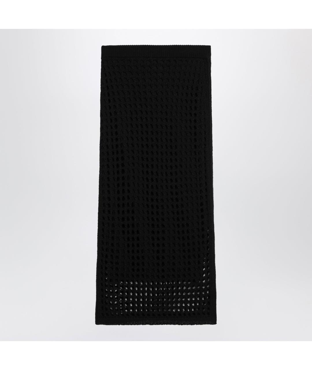 MAX MARA Черная хлопковая юбка макси, фото 3