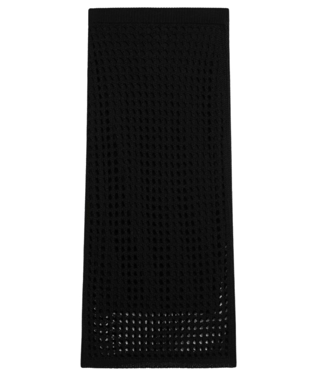 MAX MARA Черная хлопковая юбка макси, фото 1