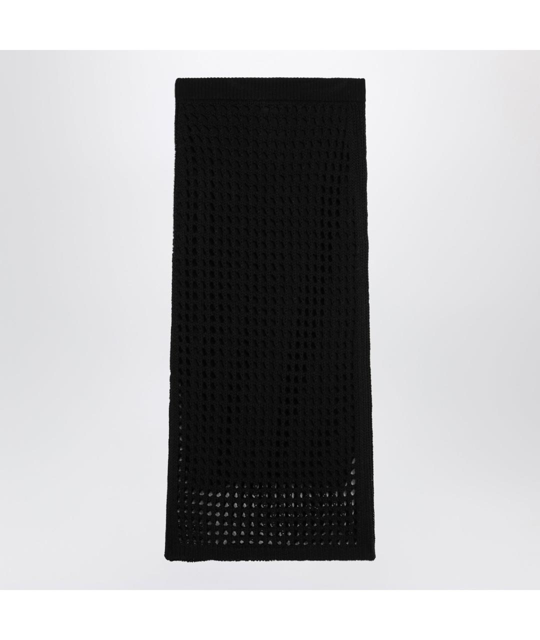 MAX MARA Черная хлопковая юбка макси, фото 2