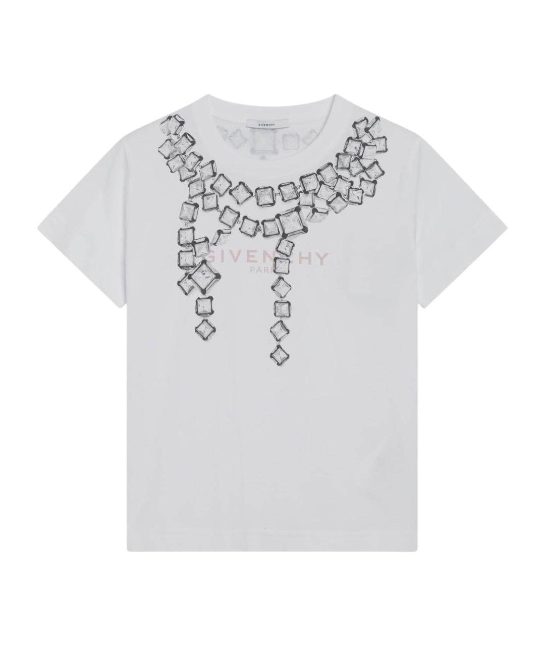 GIVENCHY Белая хлопковая футболка, фото 1