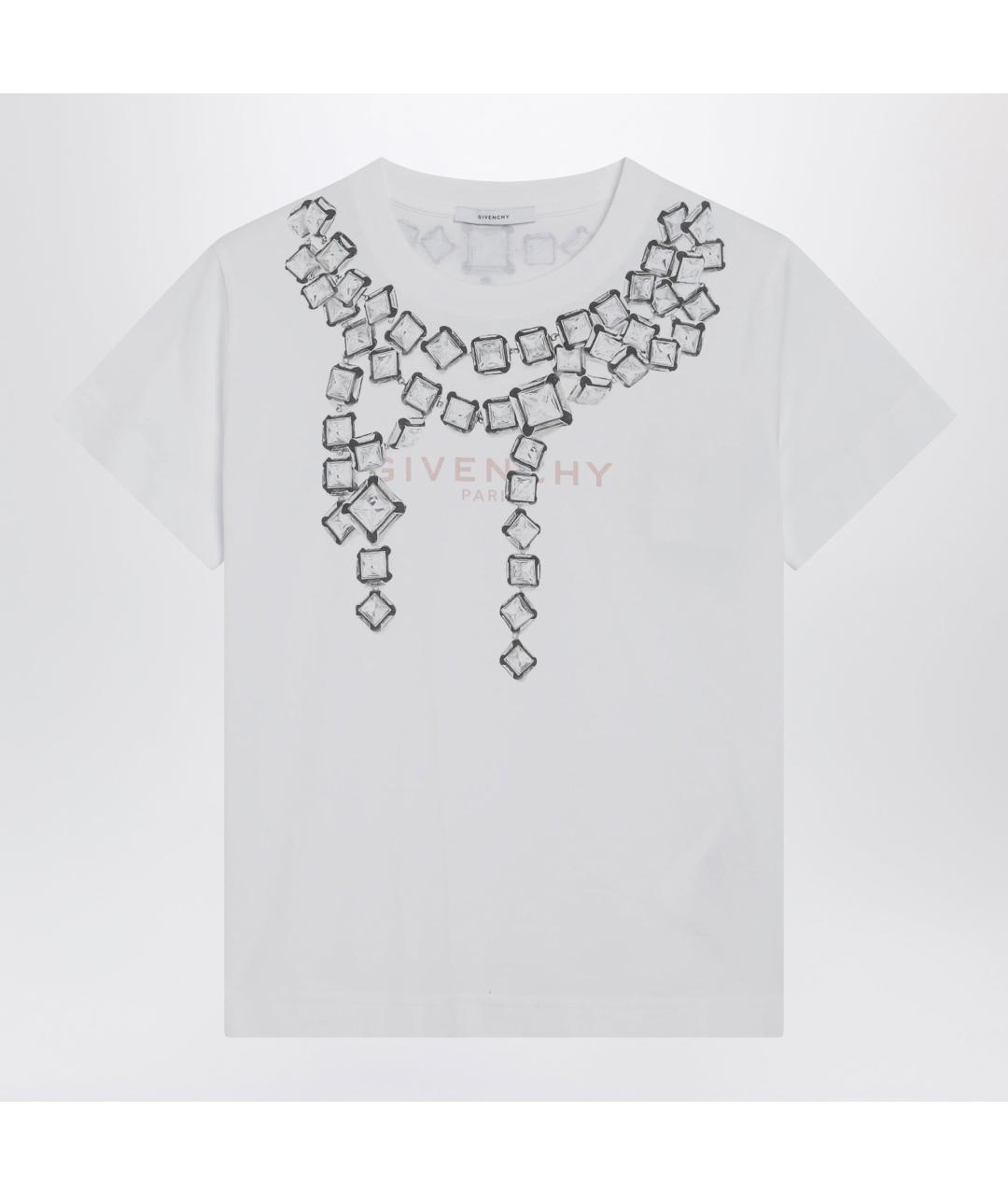 GIVENCHY Белая хлопковая футболка, фото 3