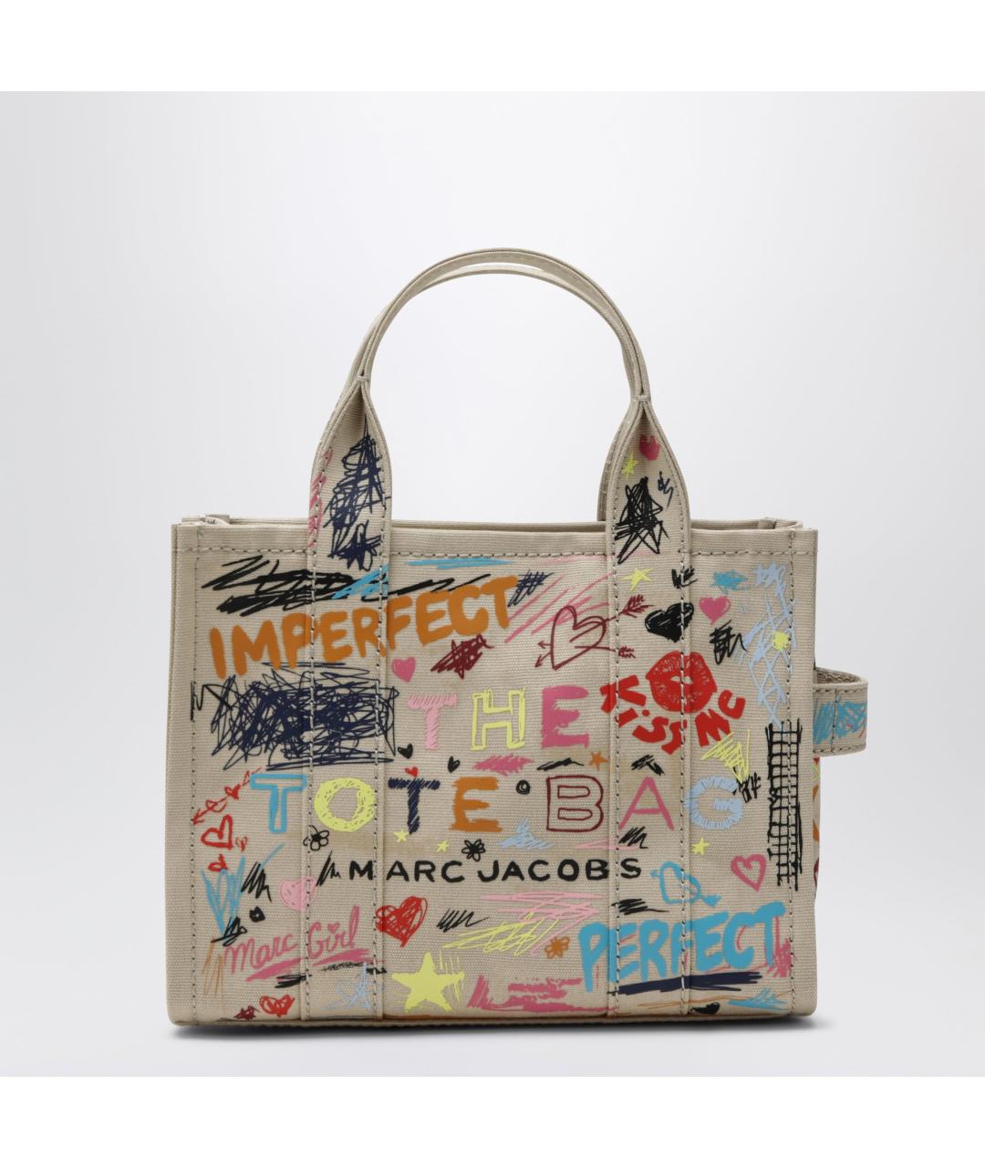 MARC JACOBS Бежевая хлопковая сумка тоут, фото 3