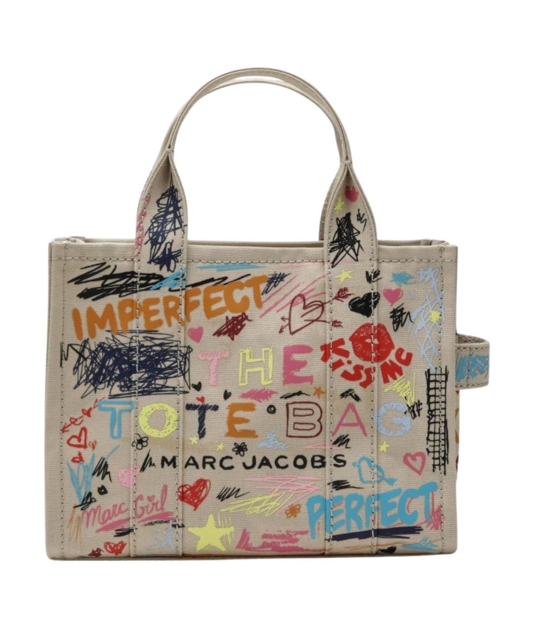 MARC JACOBS Бежевая хлопковая сумка тоут, фото 1