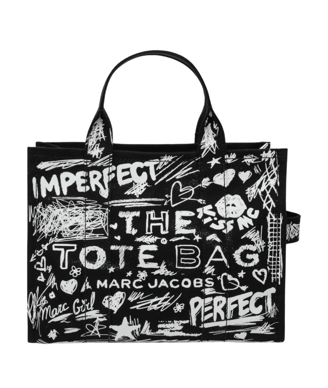 MARC JACOBS Черная хлопковая сумка тоут, фото 1