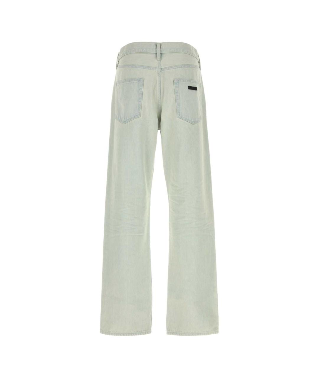 FEAR OF GOD Голубые хлопковые прямые джинсы, фото 2