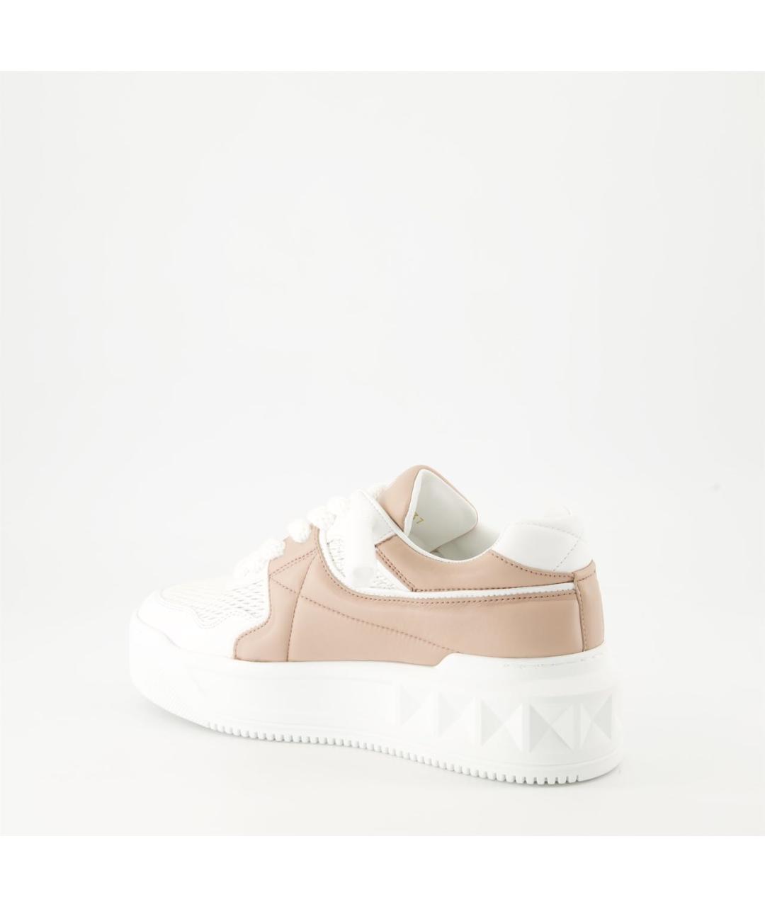 VALENTINO Бежевые кожаные кеды, фото 2