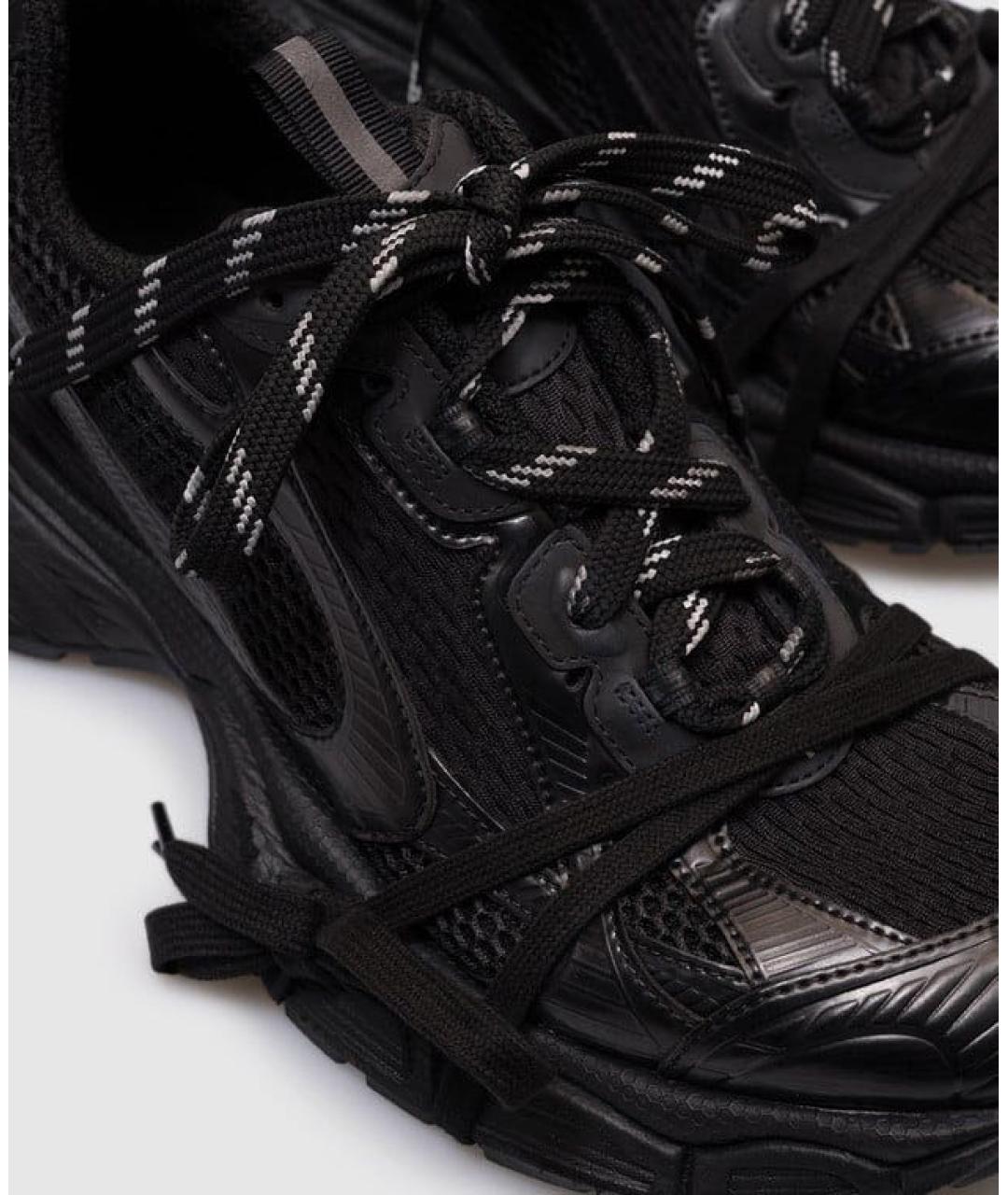 BALENCIAGA Черные текстильные кроссовки, фото 2