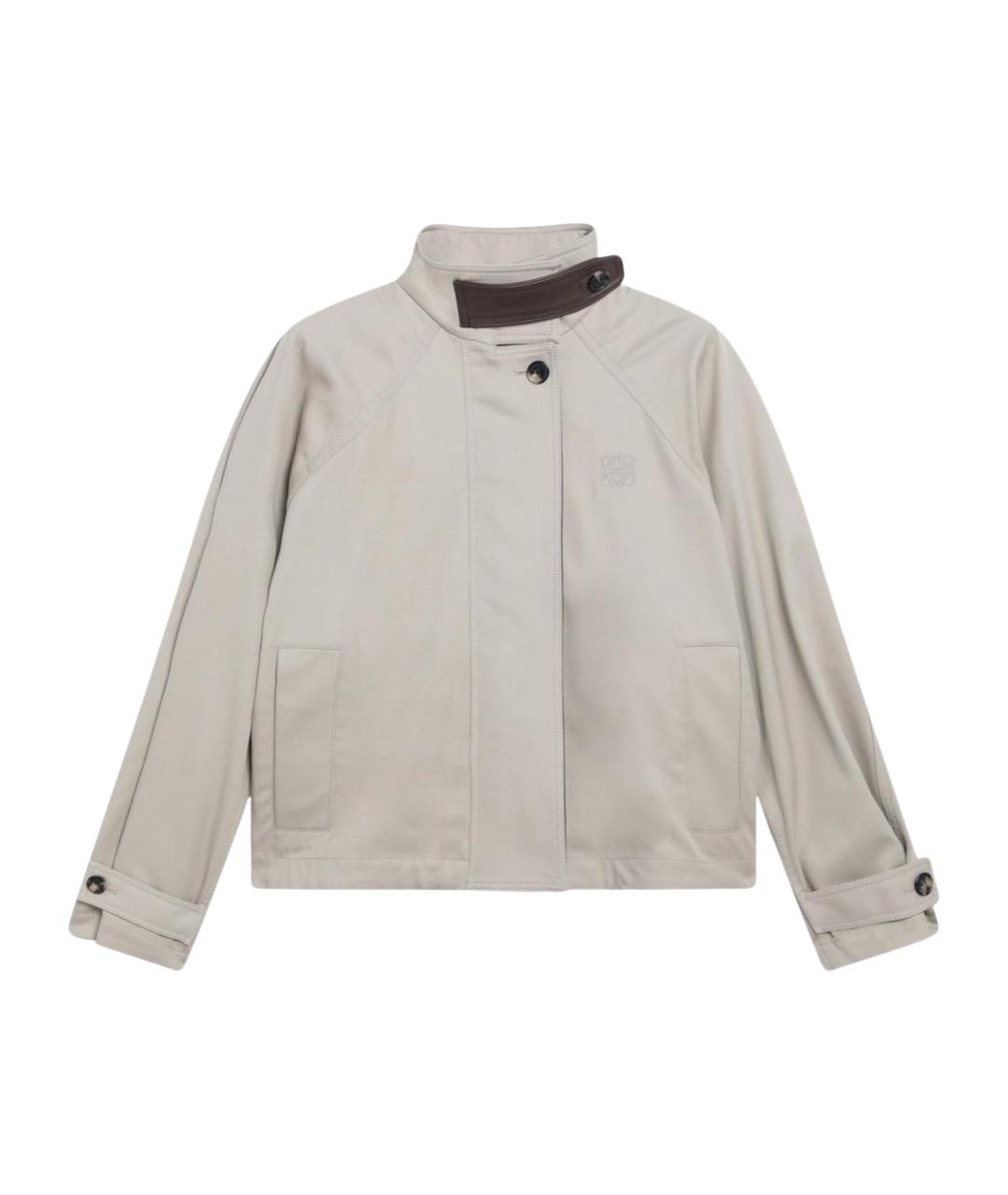 LOEWE Бежевая хлопковая куртка, фото 1