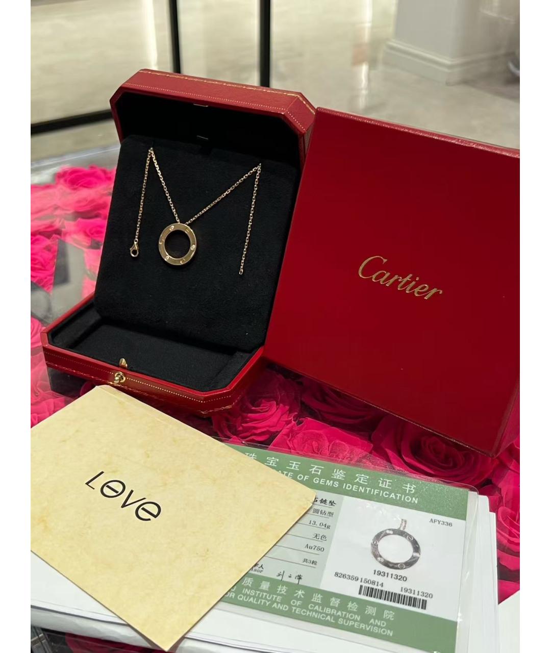 CARTIER Золотое колье из розового золота, фото 2