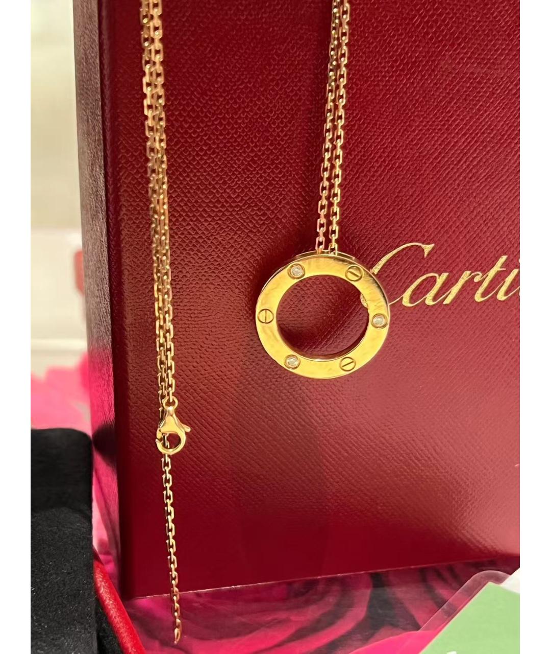 CARTIER Золотое колье из розового золота, фото 5