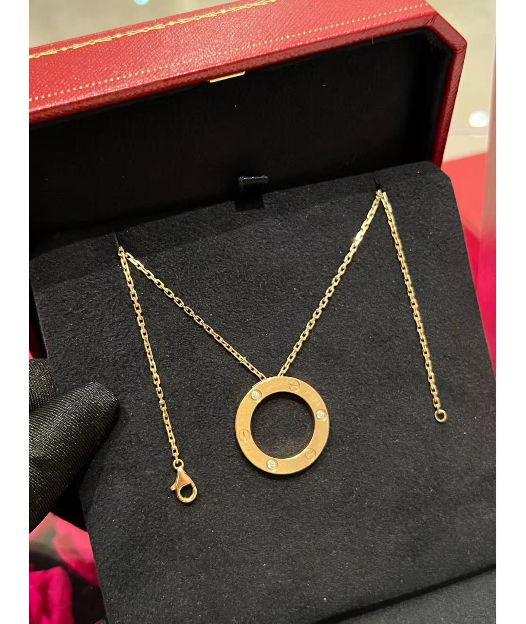 CARTIER Золотое колье из розового золота, фото 3