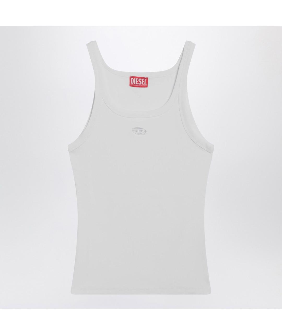 DIESEL Белая хлопковая майка, фото 3