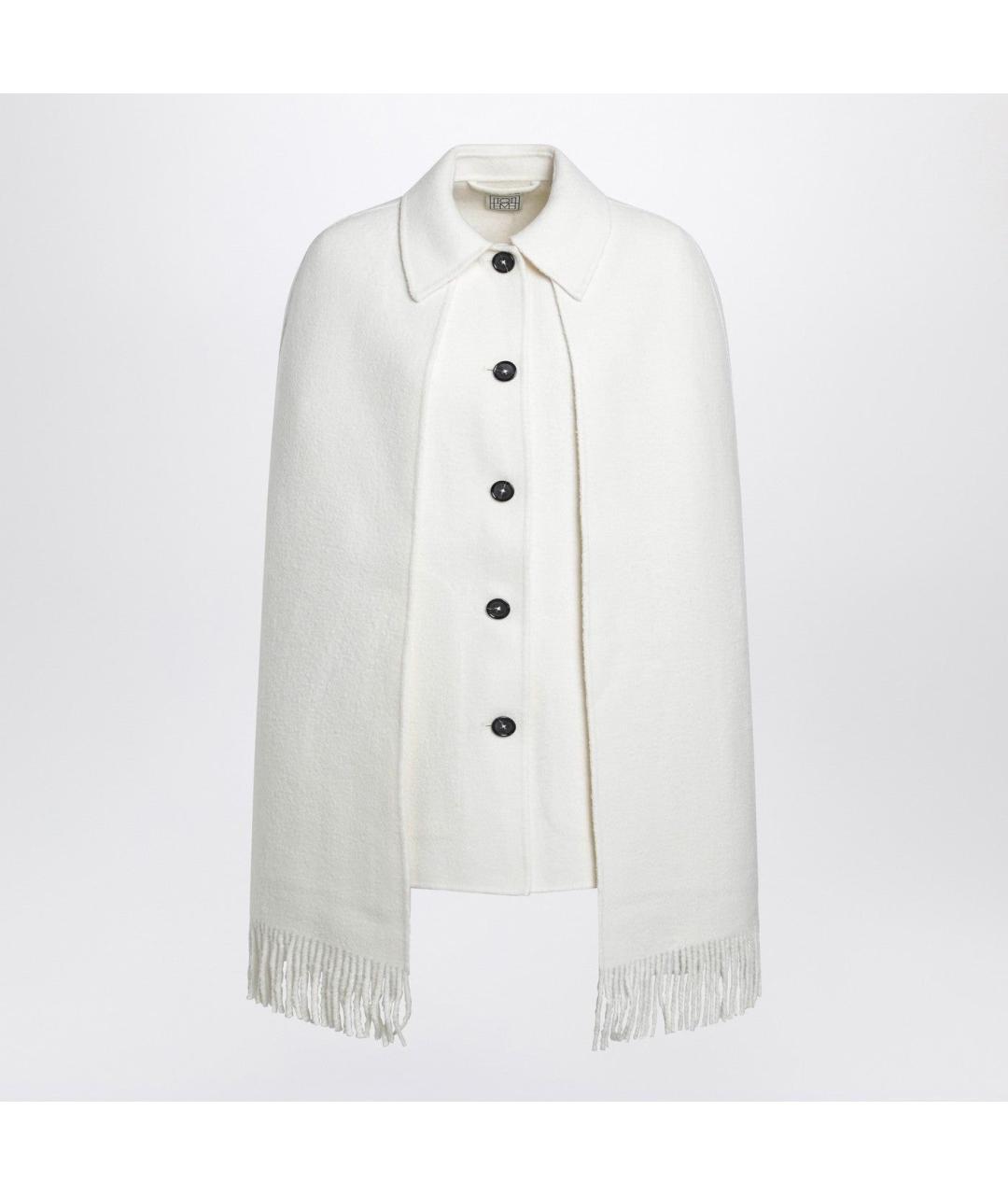 TOTEME Белое шерстяное пальто, фото 3