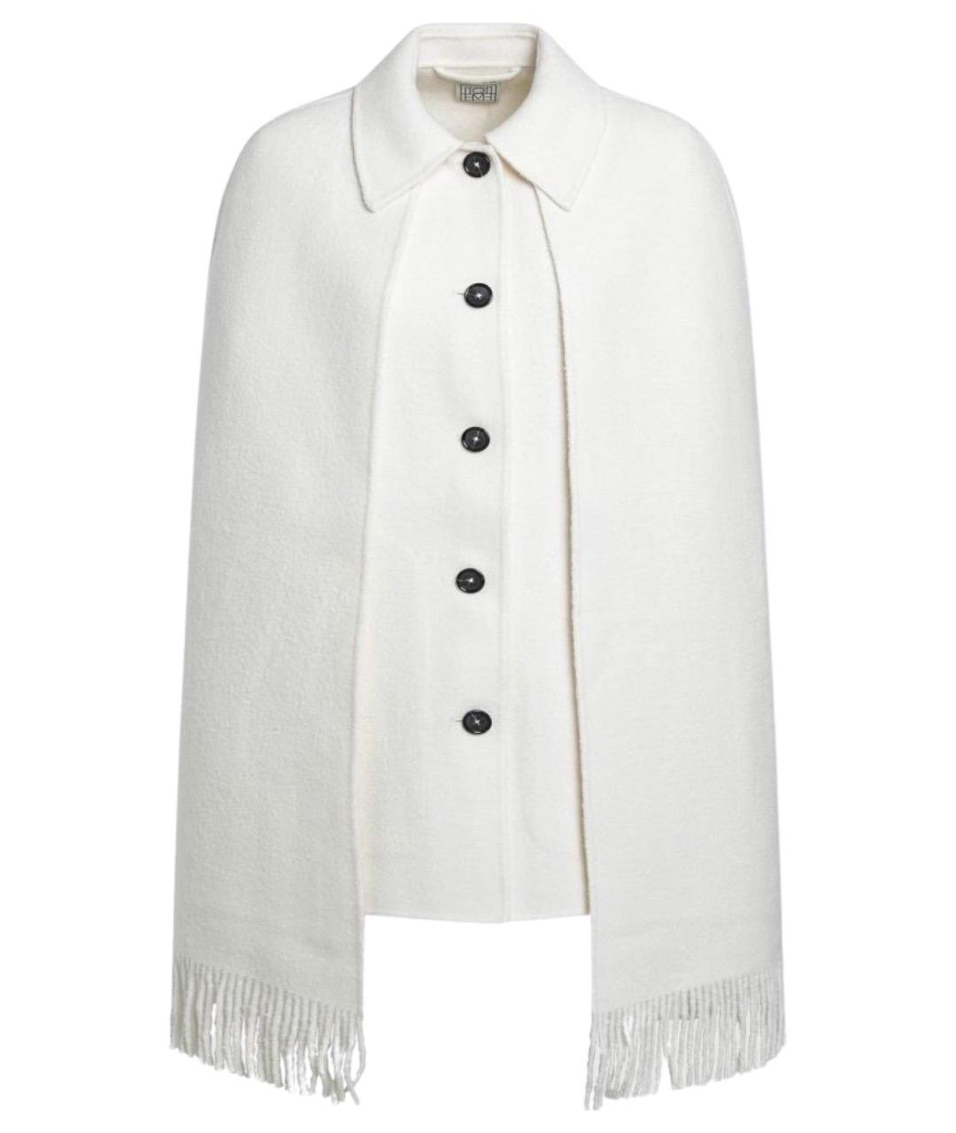 TOTEME Белое шерстяное пальто, фото 1