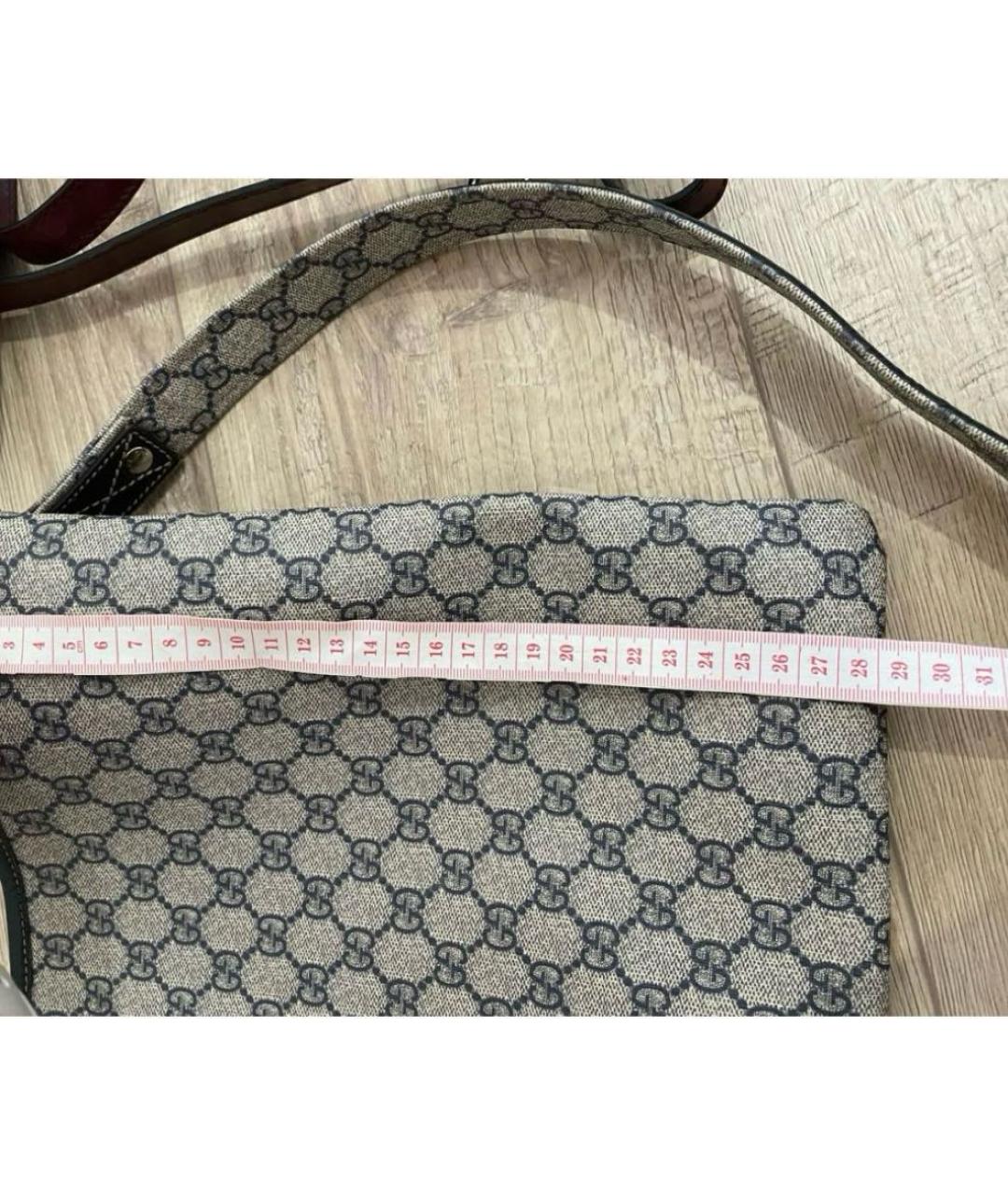 GUCCI Серая сумка через плечо, фото 3