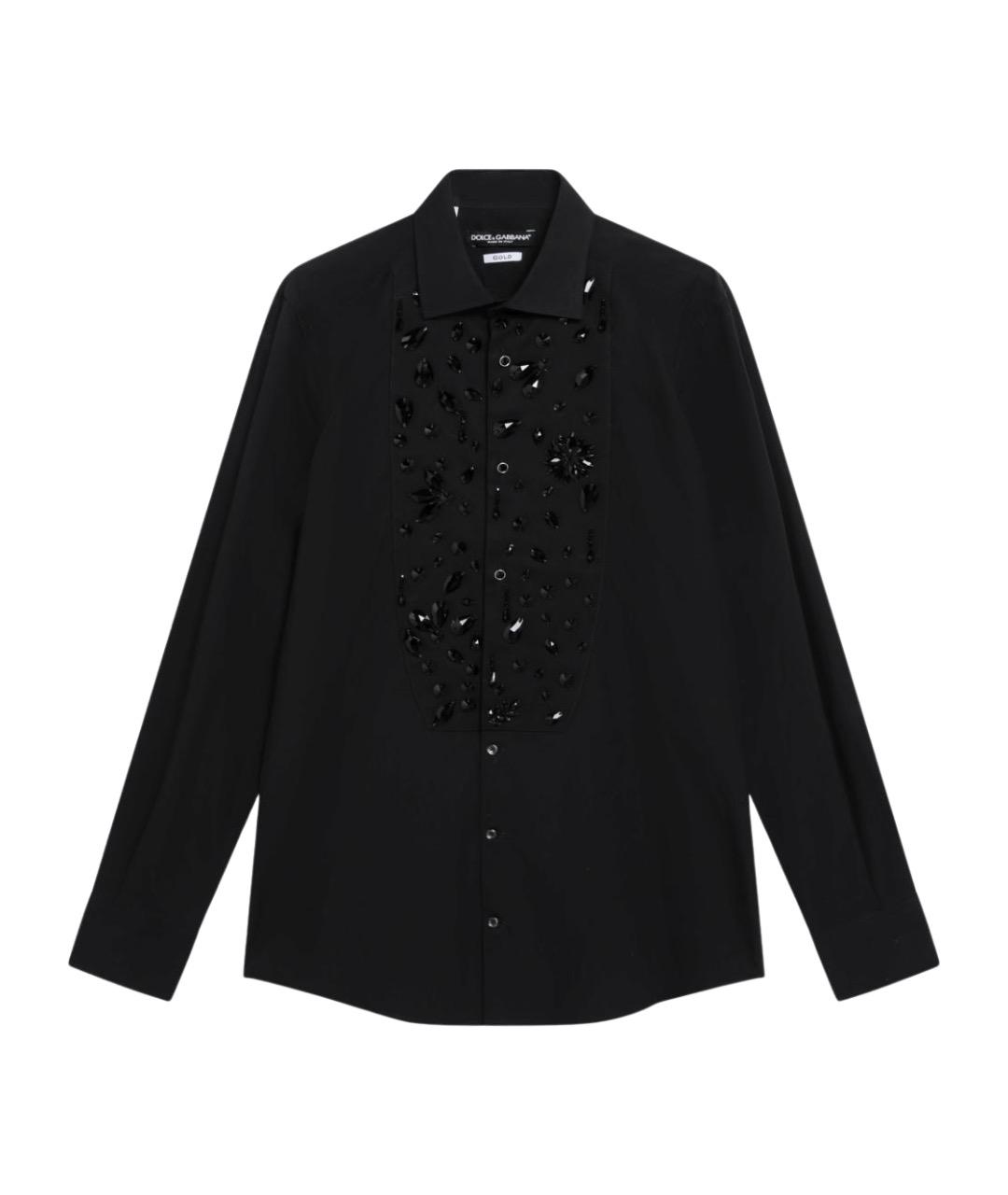 DOLCE&GABBANA Черная хлопковая кэжуал рубашка, фото 1