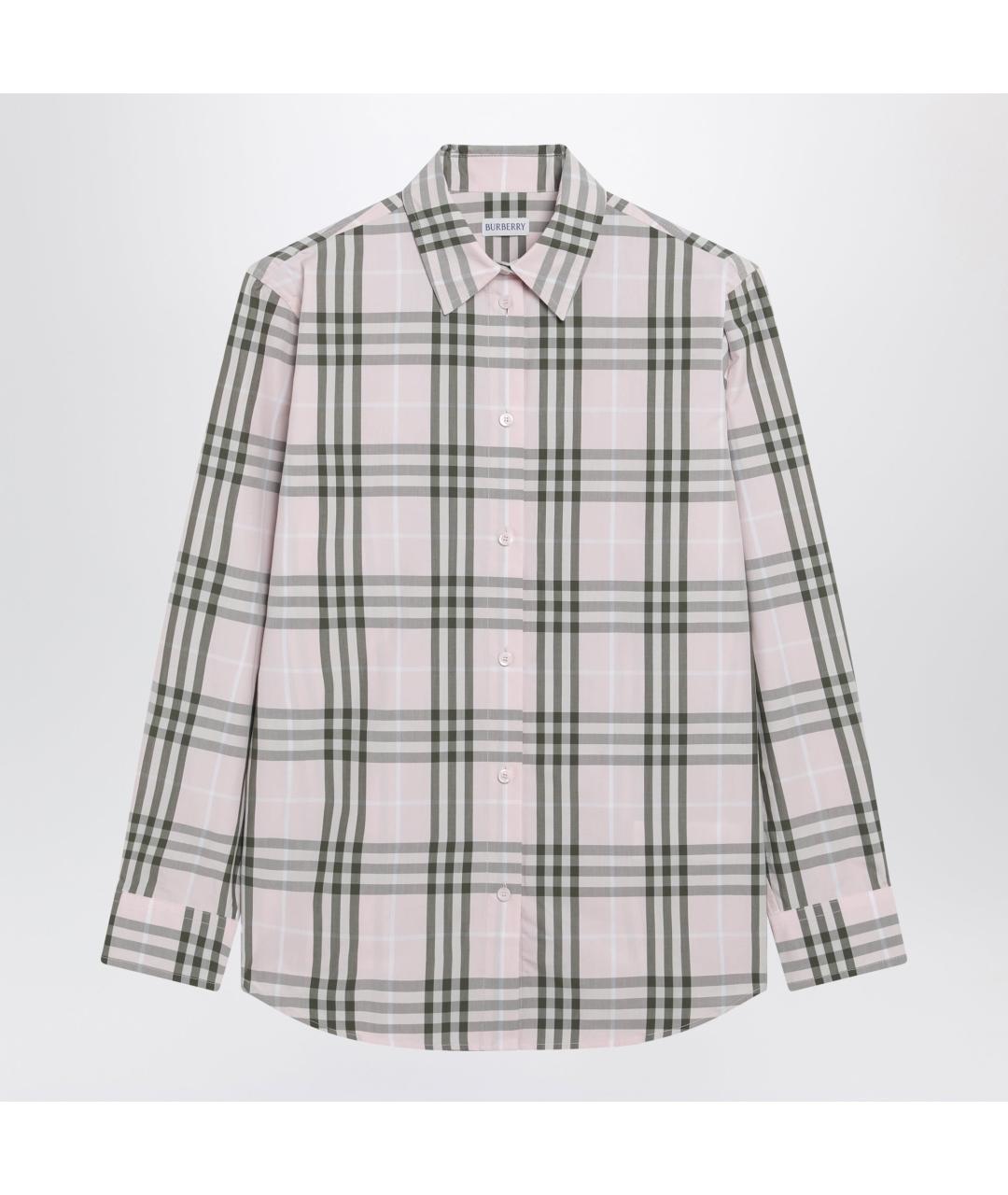 BURBERRY Розовая хлопковая рубашка, фото 4