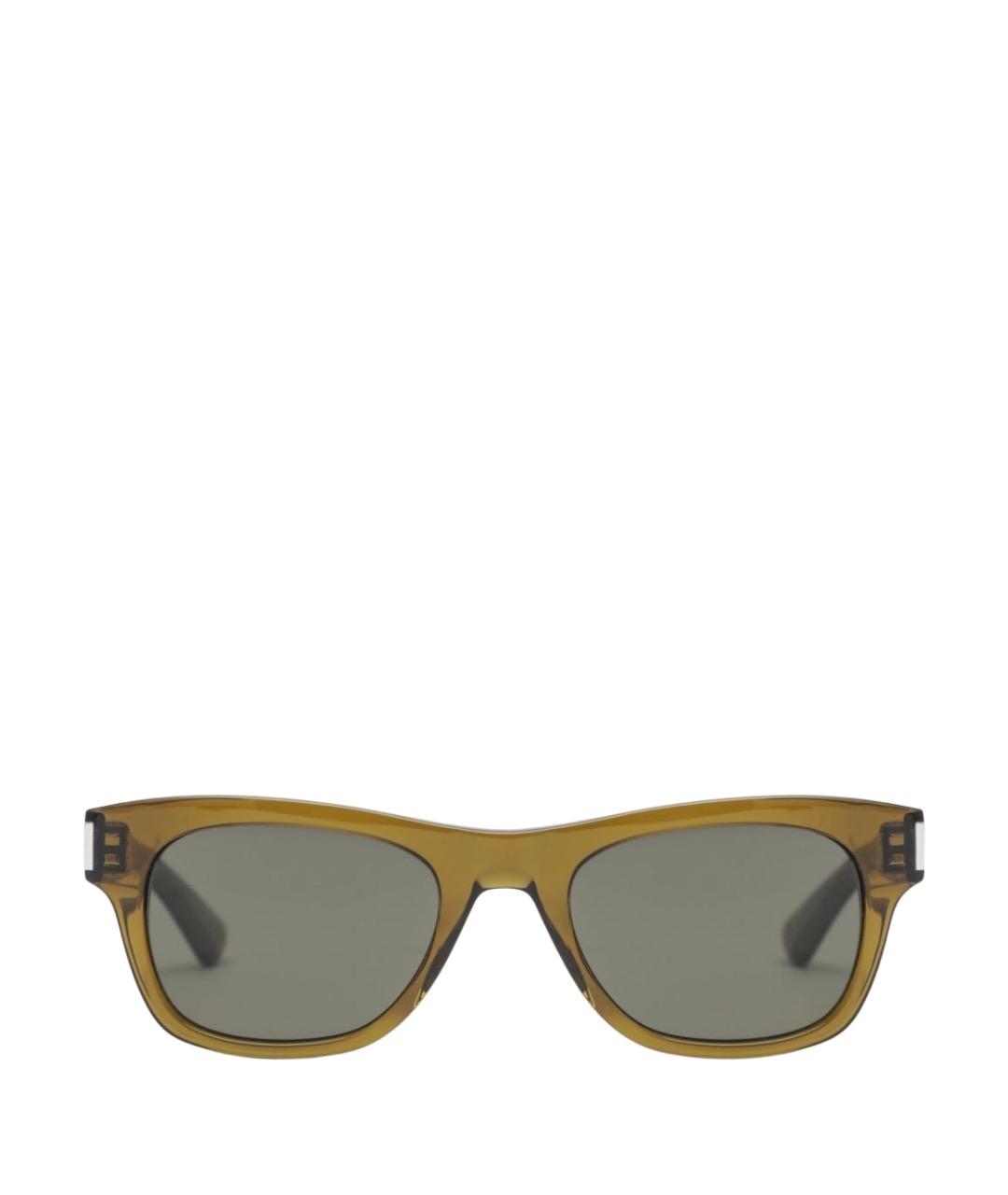 SAINT LAURENT Коричневые солнцезащитные очки, фото 1