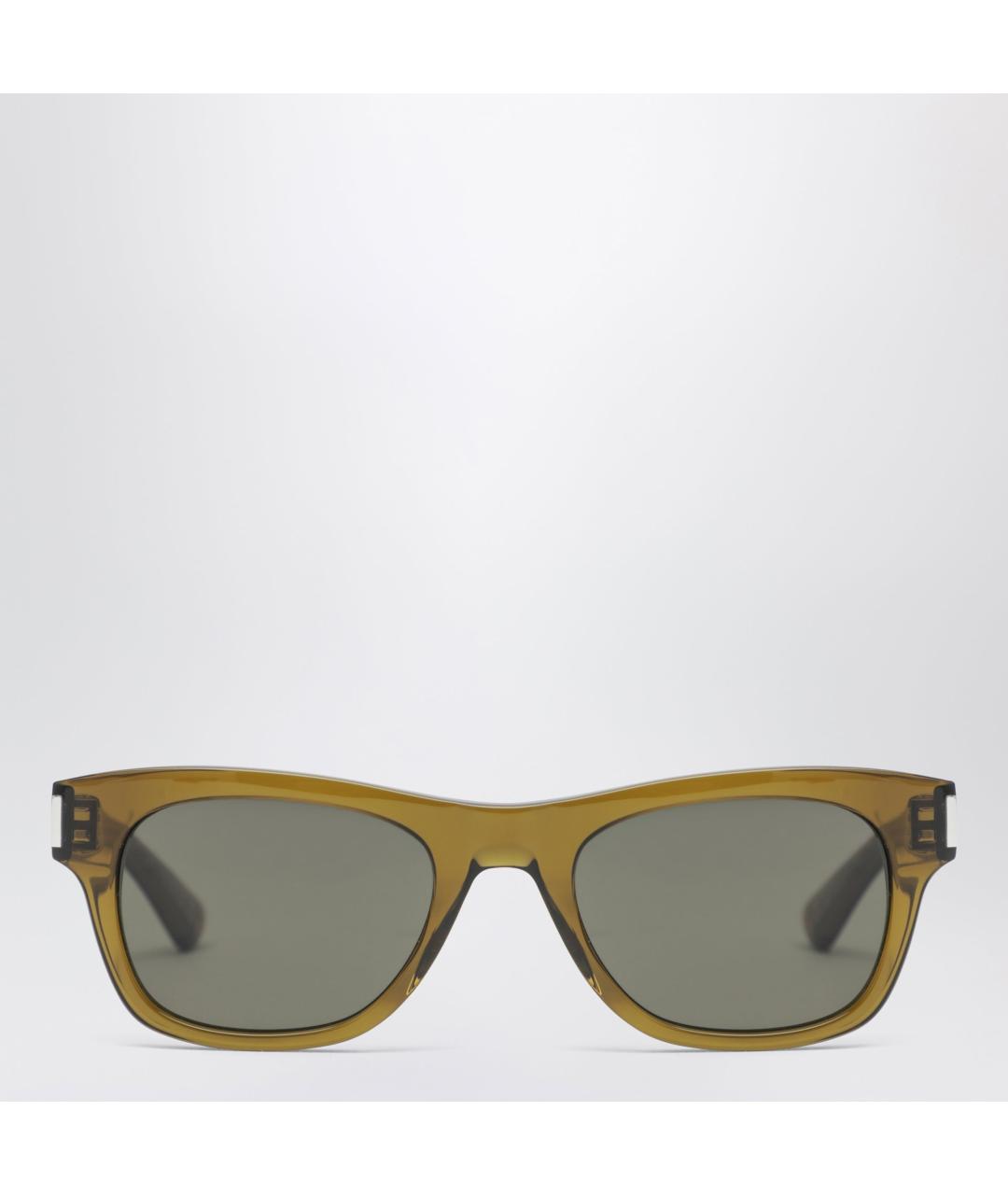 SAINT LAURENT Коричневые солнцезащитные очки, фото 3