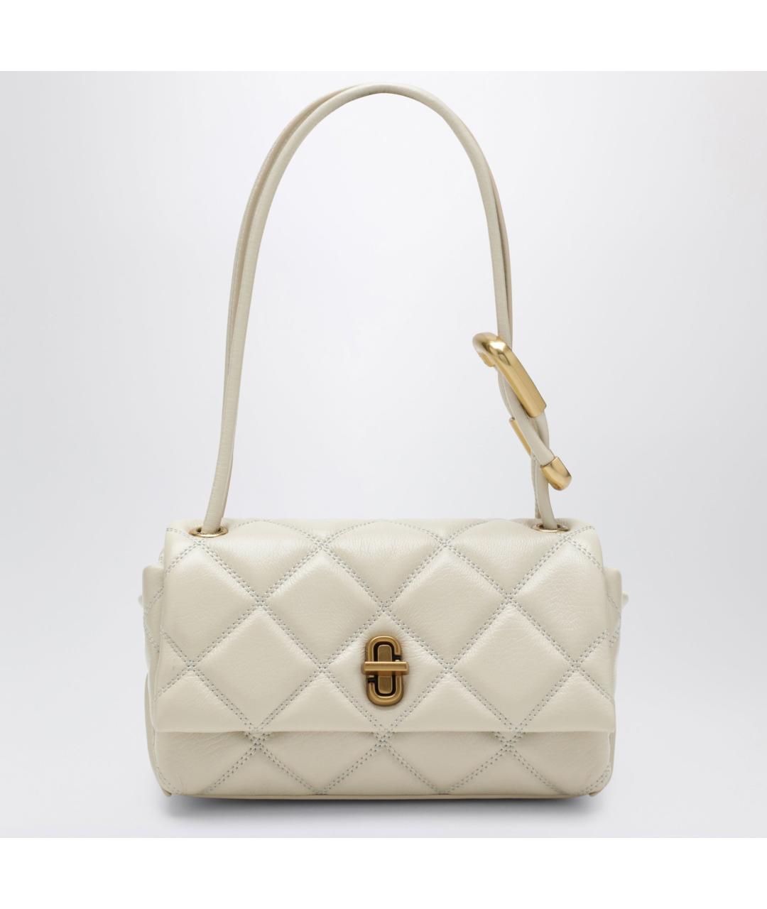 MARC JACOBS Белая кожаная сумка с короткими ручками, фото 3