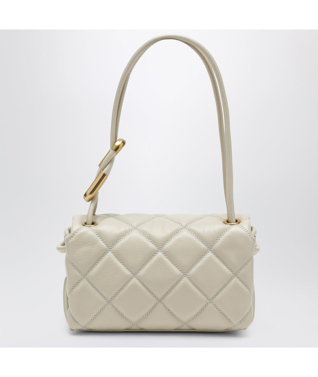 MARC JACOBS Белая кожаная сумка с короткими ручками, фото 2