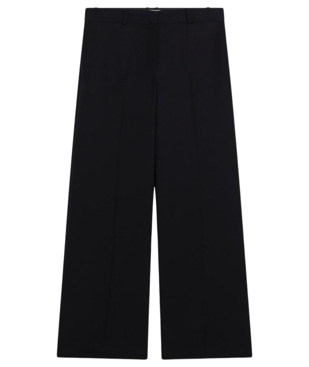 THE ROW Синие шерстяные прямые брюки, фото 1