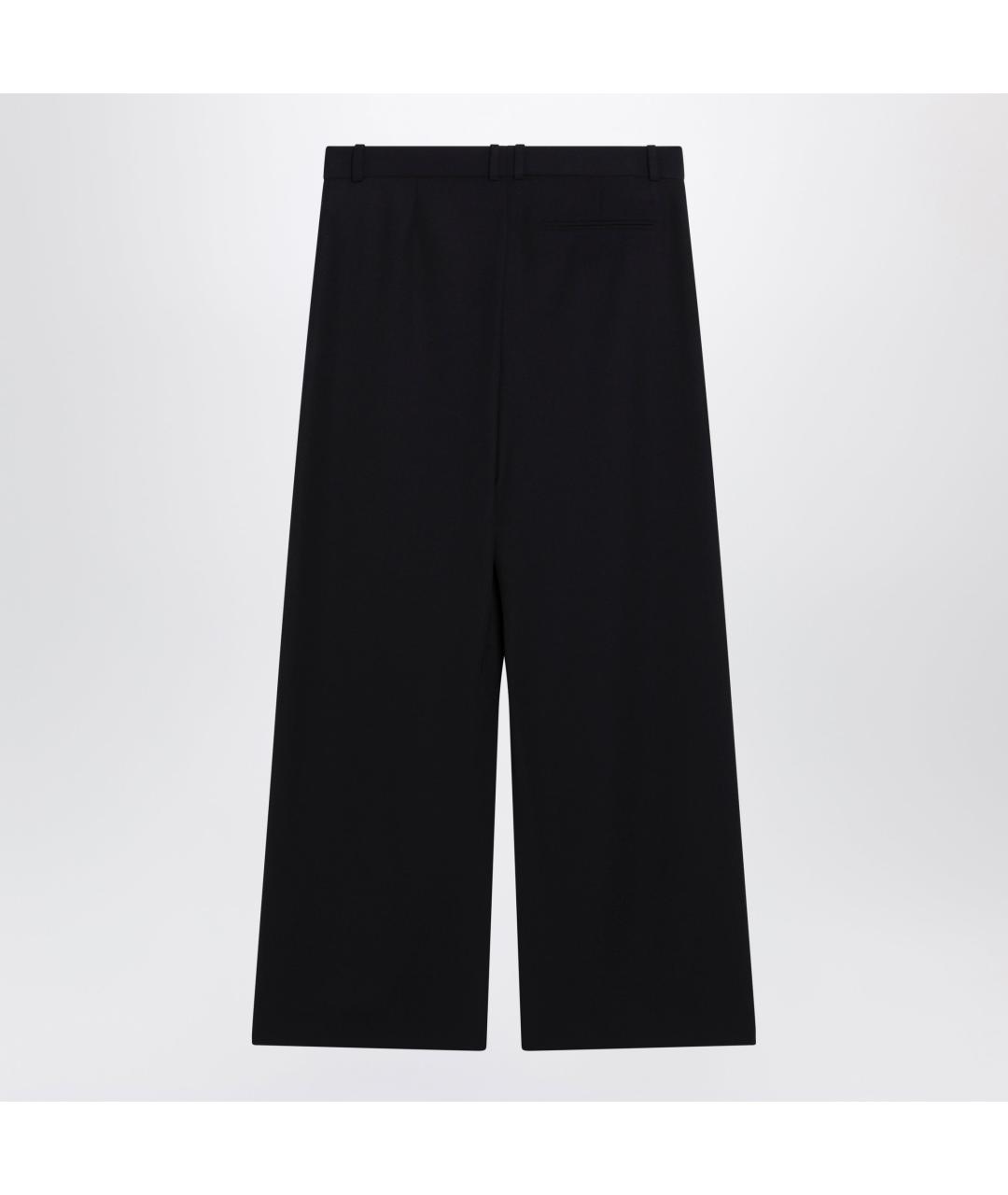 THE ROW Синие шерстяные прямые брюки, фото 2