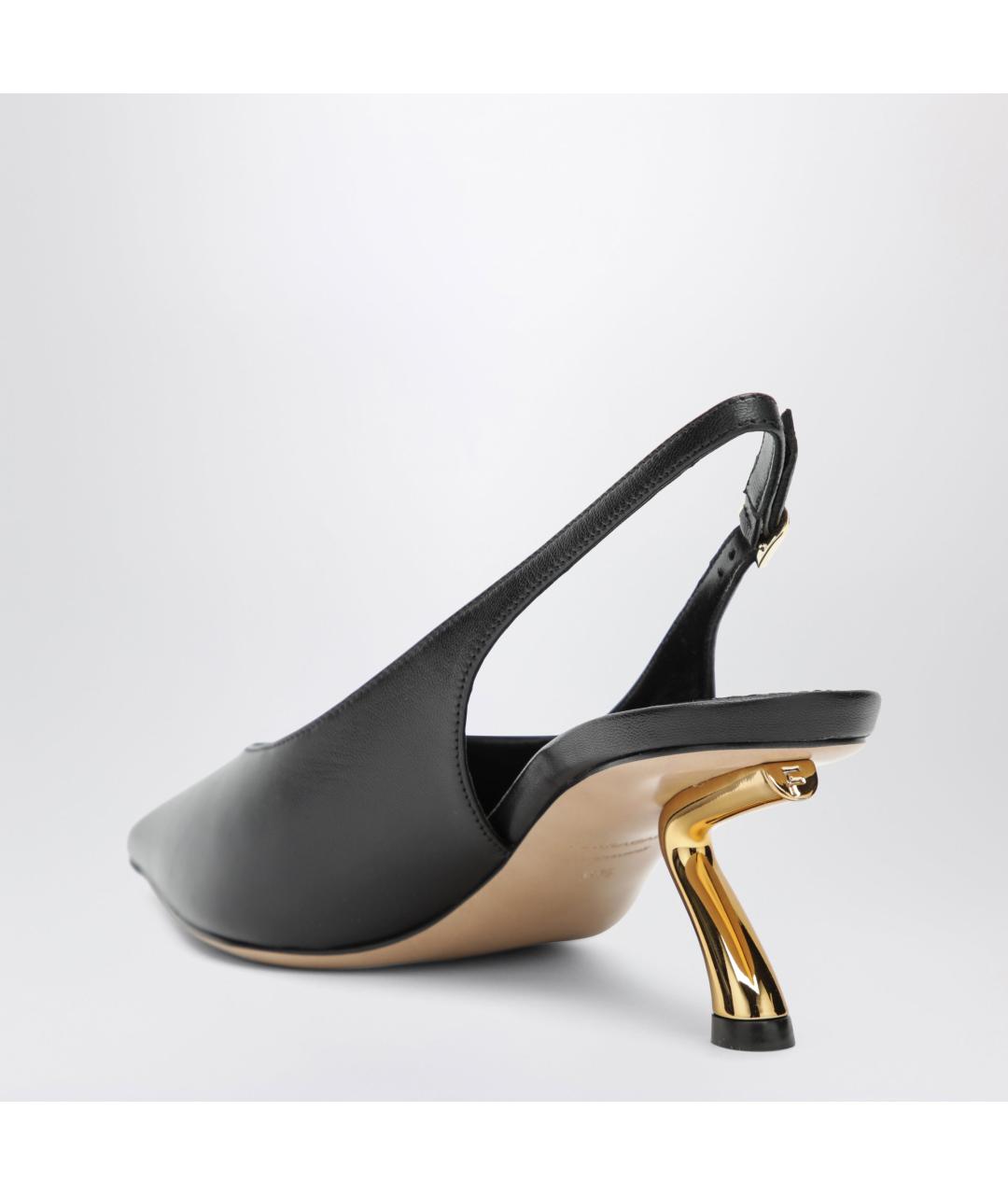 FERRAGAMO Черные кожаные туфли, фото 2