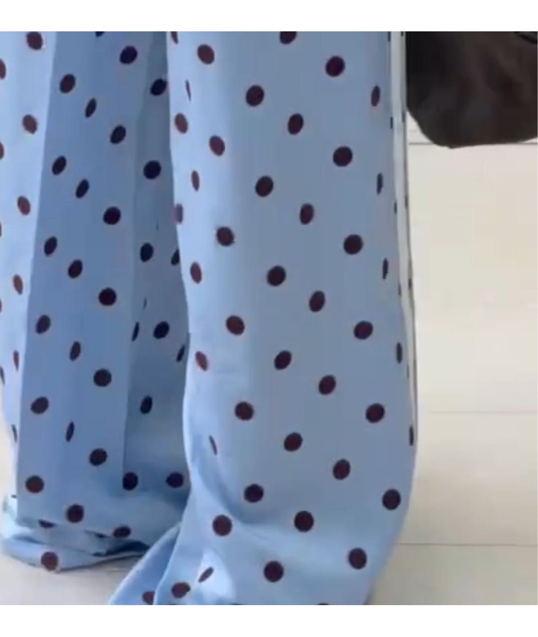 ADIDAS Голубые полиэстеровые спортивные брюки и шорты, фото 3