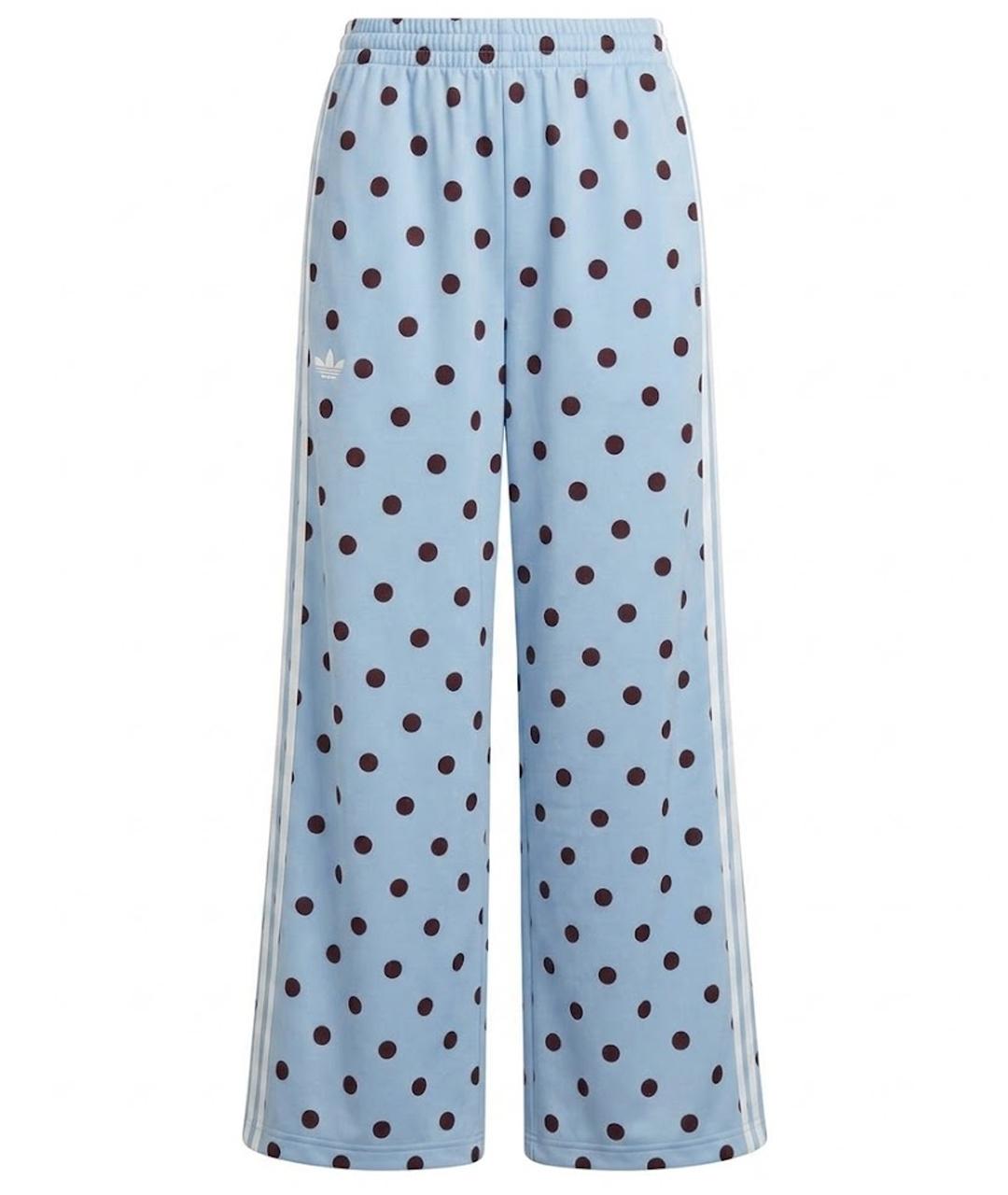 ADIDAS Голубые полиэстеровые спортивные брюки и шорты, фото 1