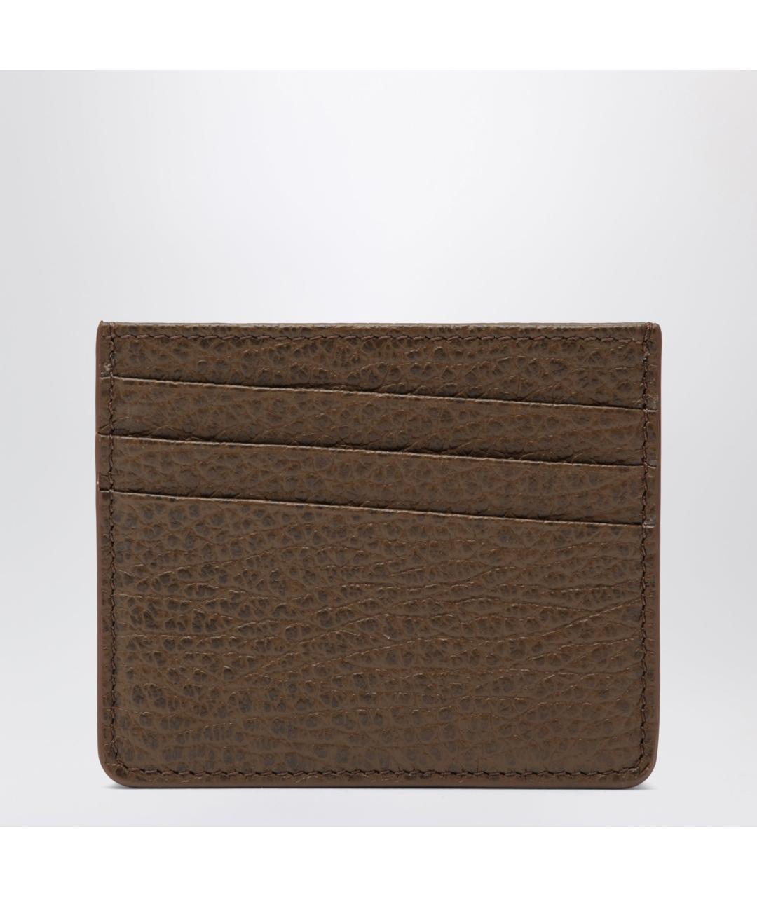MAISON MARGIELA Коричневый кожаный кардхолдер, фото 2