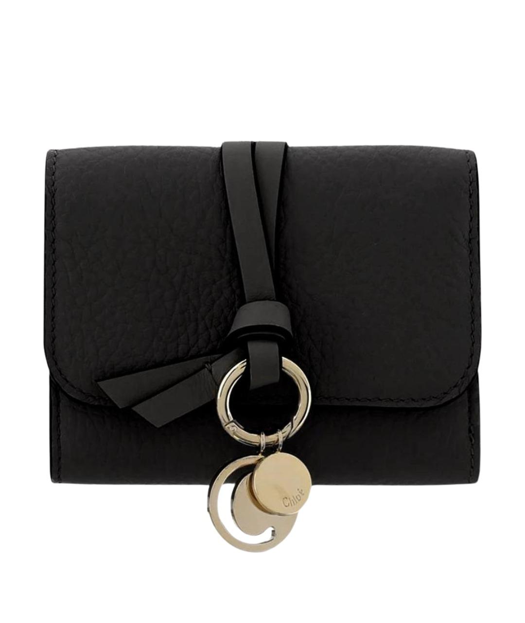 CHLOE Черный кожаный кошелек, фото 1