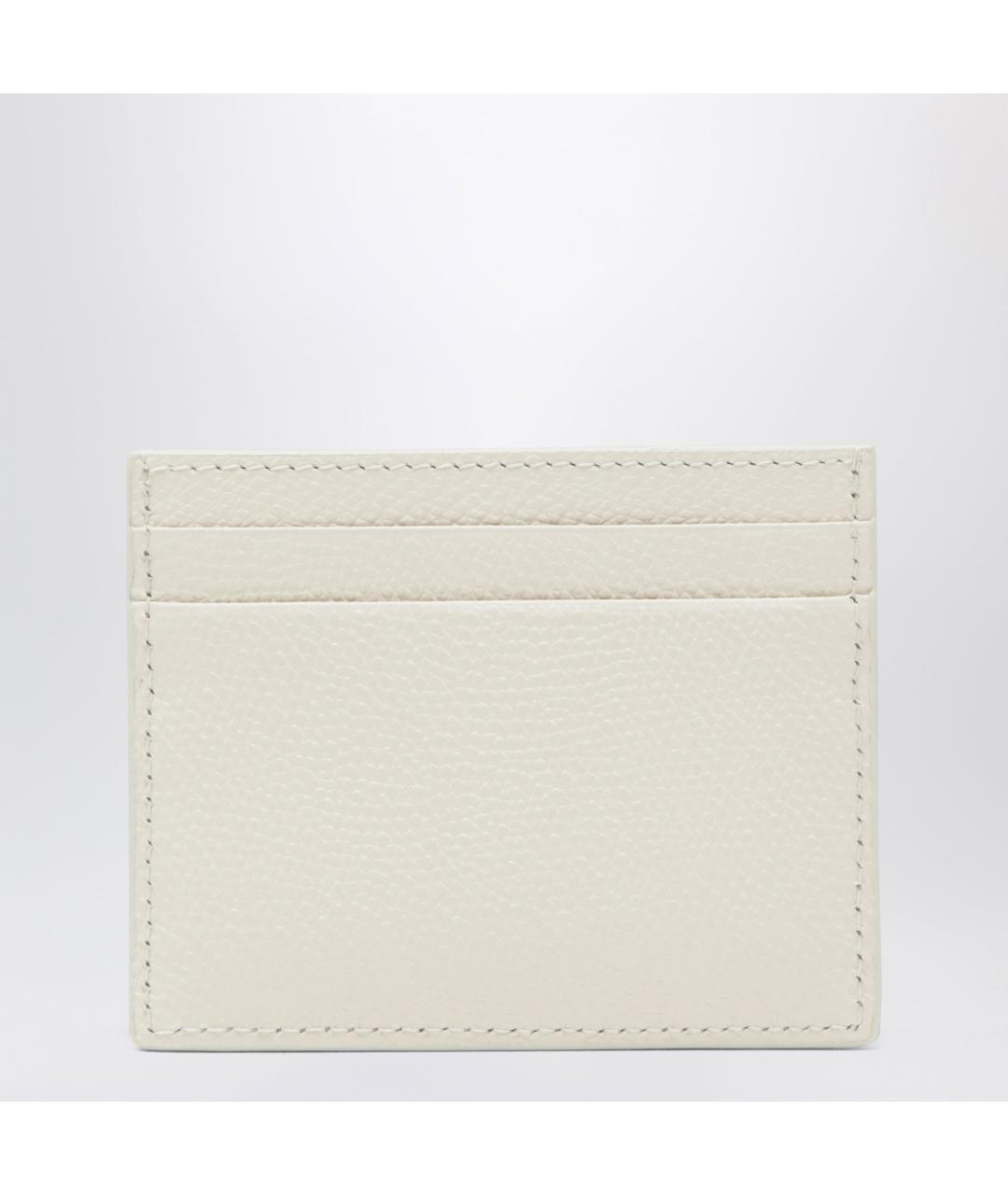 VALENTINO Белый кожаный кардхолдер, фото 2