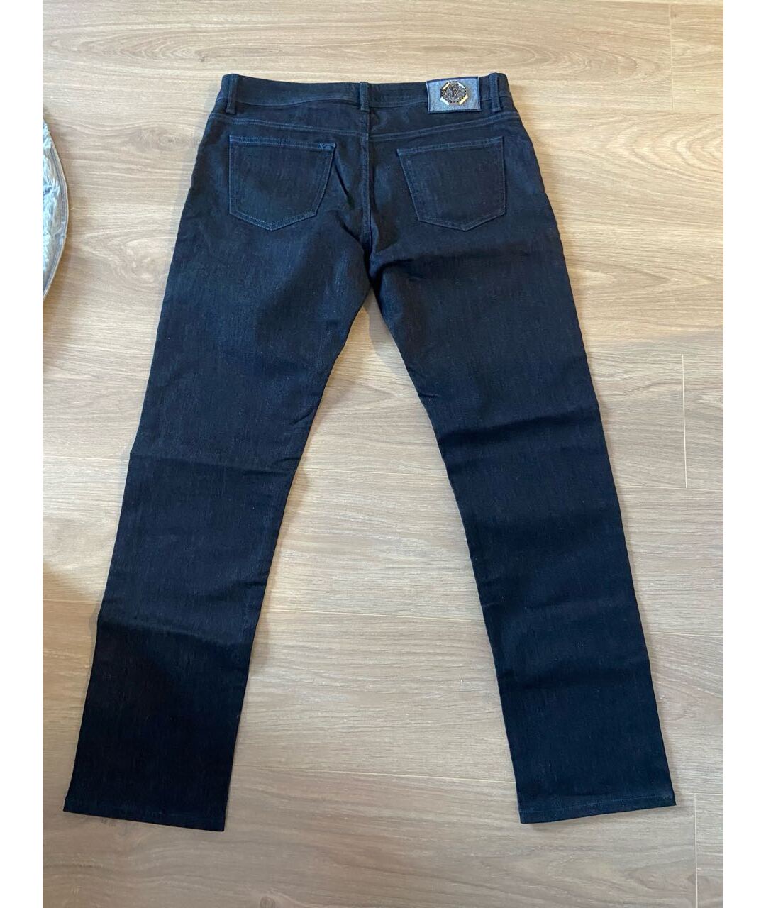 STEFANO RICCI Темно-синие прямые джинсы, фото 2