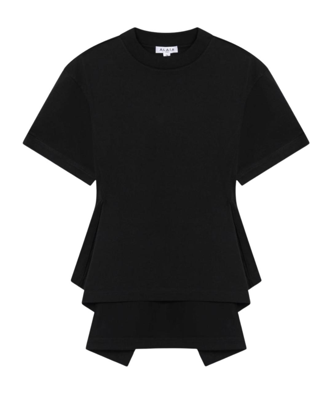 ALAIA Черная хлопковая футболка, фото 1