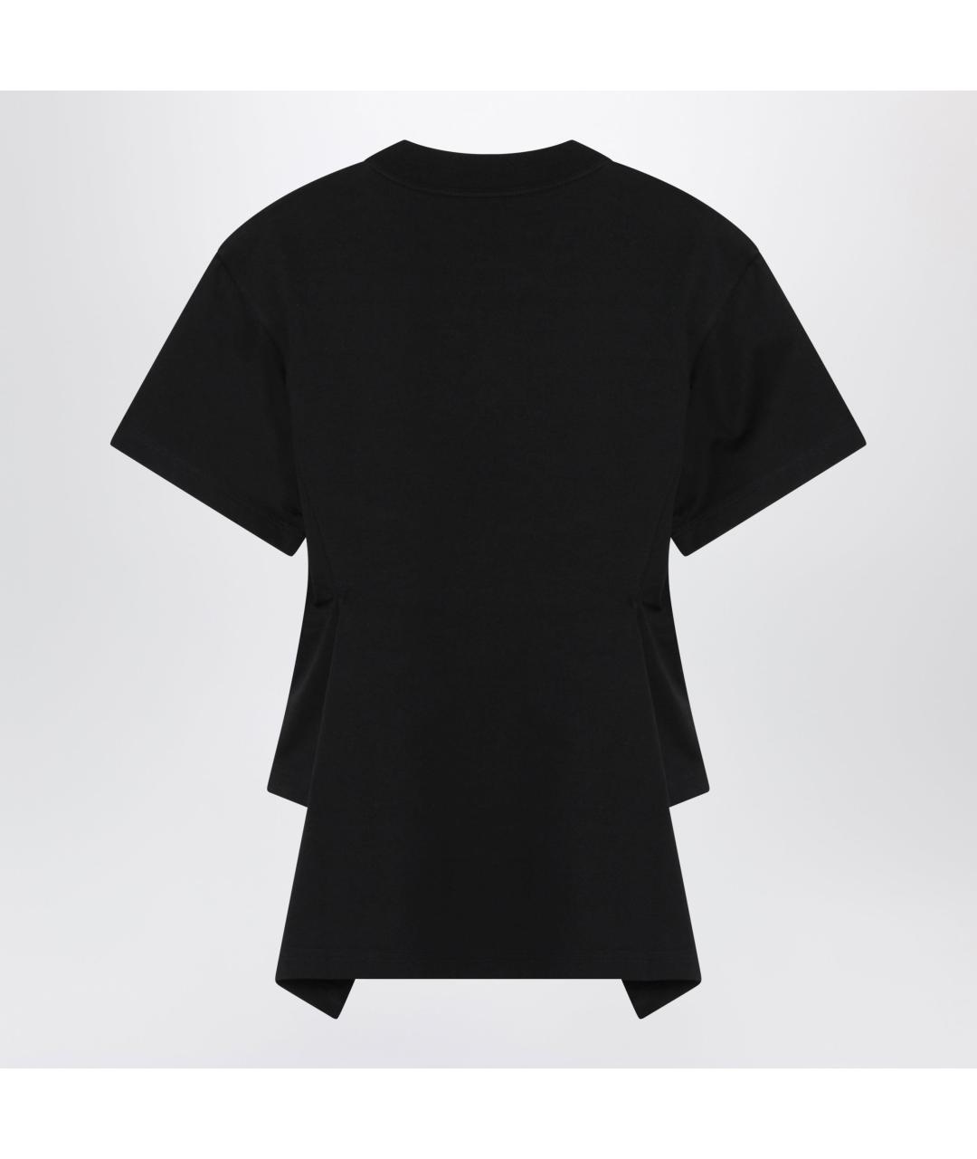 ALAIA Черная хлопковая футболка, фото 2