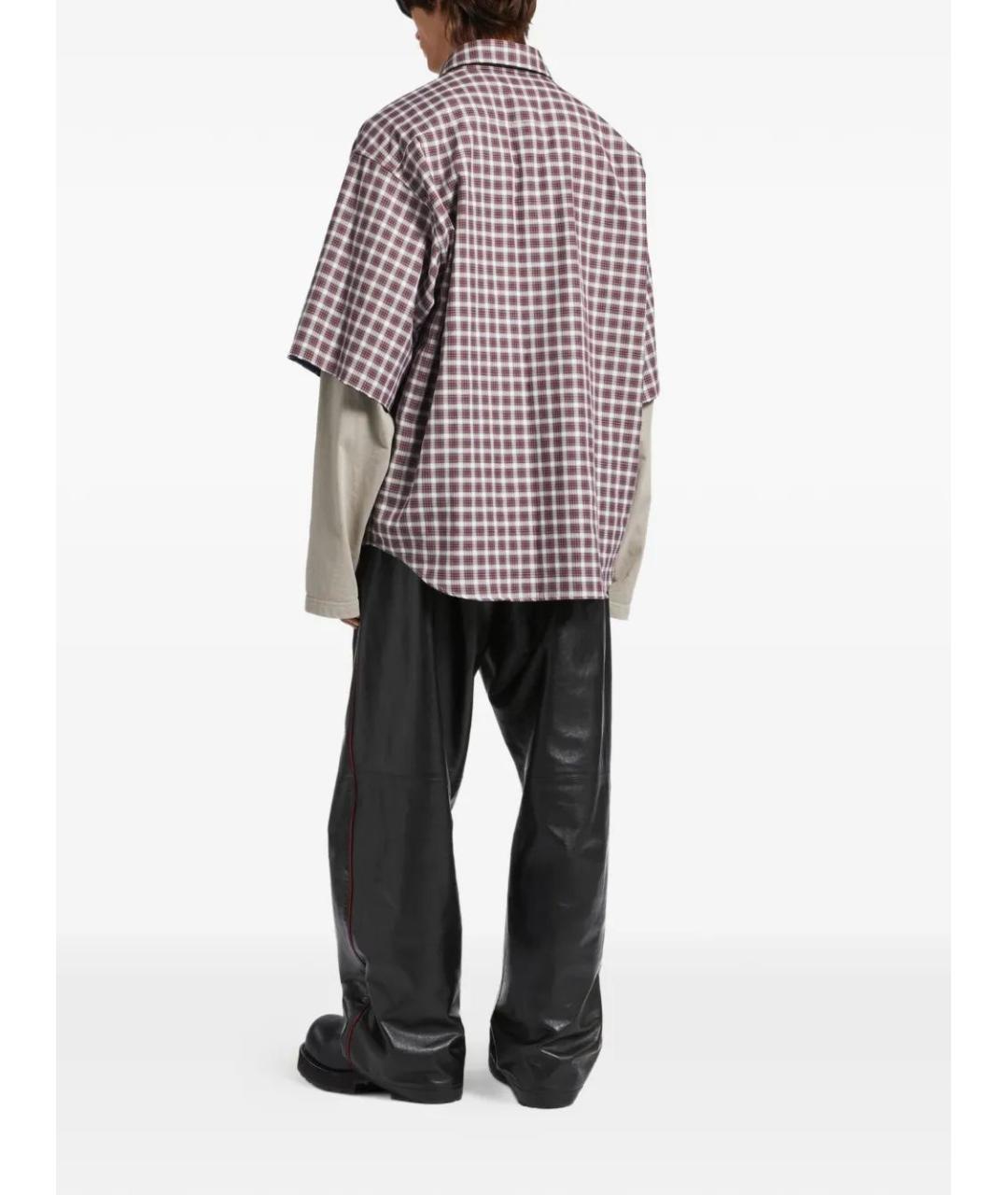 BALENCIAGA Красная хлопковая кэжуал рубашка, фото 3