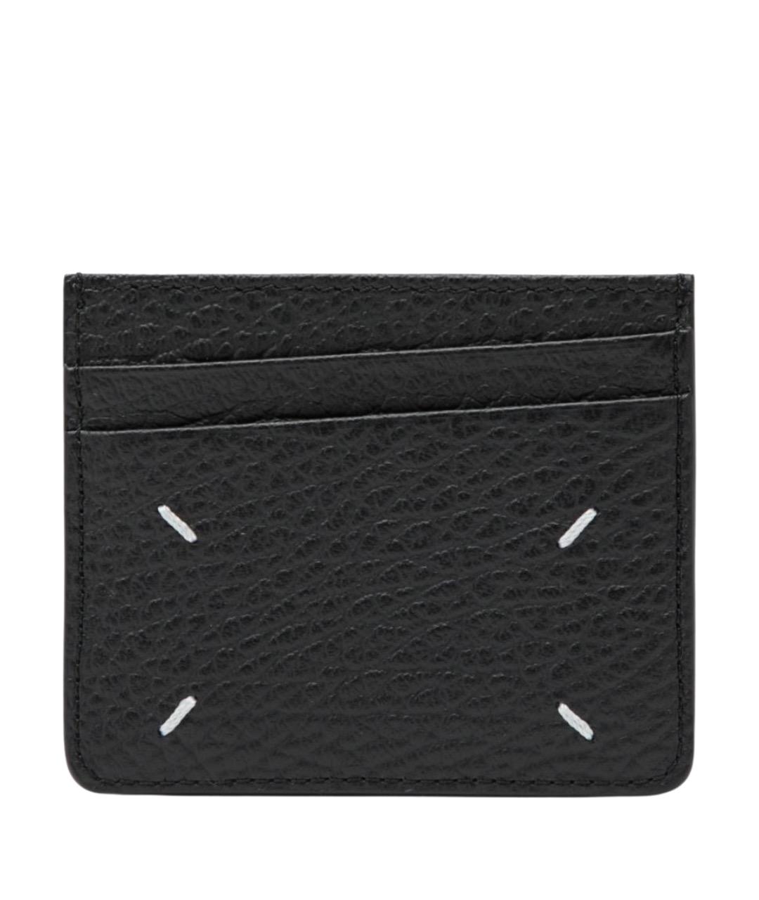MAISON MARGIELA Черный кожаный кардхолдер, фото 1